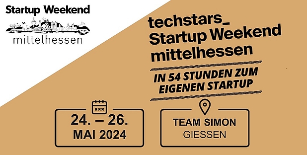 Startup Weekend Mittelhessen vom 20. bis 26. Mai 2024 in Gießen