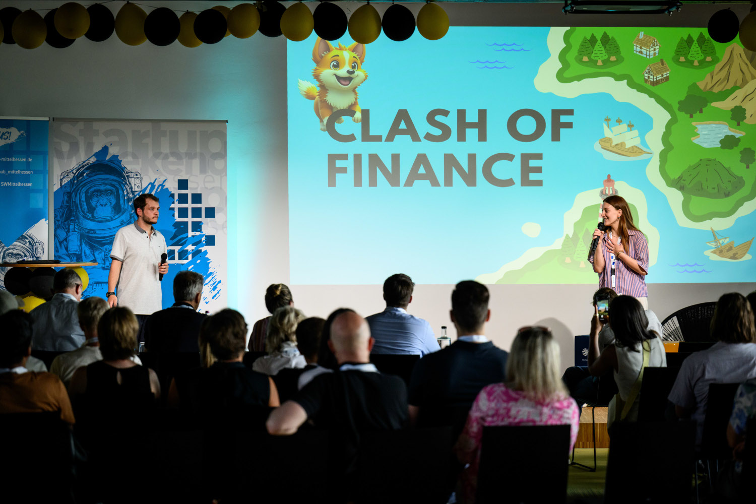 "Clash of Finance" überzeugten die Jury mit ihrer App für kindliche Finanzbildung. (Foto: Tilman Lochmüller / Regionalmanagement Mittelhessen)