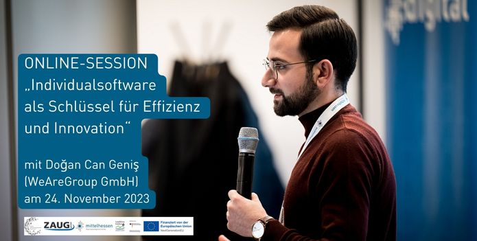 Doğan Can Geniş, Account Manager der WeAreGroup GmbH, wird einen innovativen Impuls zum Thema „Individualsoftware als Schlüssel für Effizienz und Innovation in KMU“ liefern