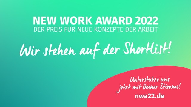 NEW WORK AWARD 2022 - jetzt für Mittelhessen abstimmen!