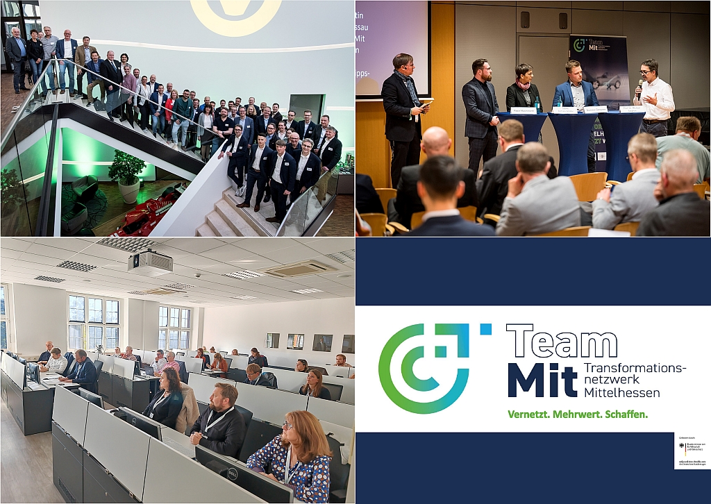 Impressionen aus  einem Jahr  TeamMit: Das TeamMit Live-Event in Marburg, der Bürger-Dialog in Dillenburg und Veranstaltungen bei StudiumPlus in Wetzlar (im Uhrzeigersinn ab oben links, alle Fotos: Tilman Lochmüller) 