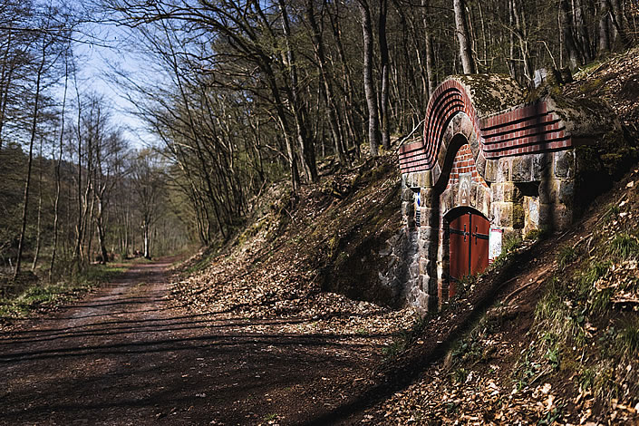 Überreste der Grube Ypsilanta in der Landschaft bei Dillenburg (Foto: Jan Bosch)