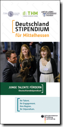 Flyer Deutschlandstipendien für Mittelhessen